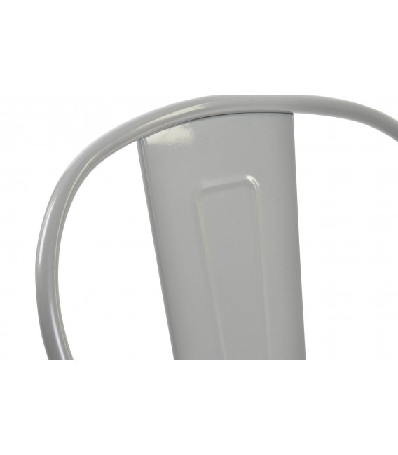 SILLA APILABLE 45 X 48 X 86 TRATAR METAL GRIS