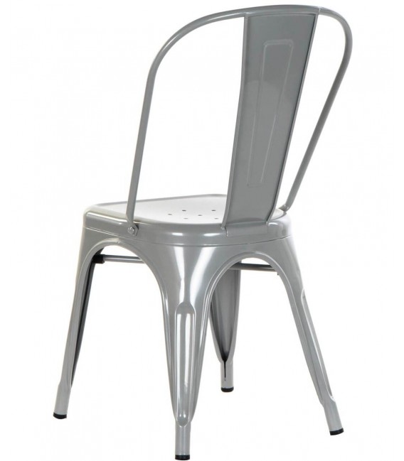 SILLA APILABLE 45 X 48 X 86 TRATAR METAL GRIS