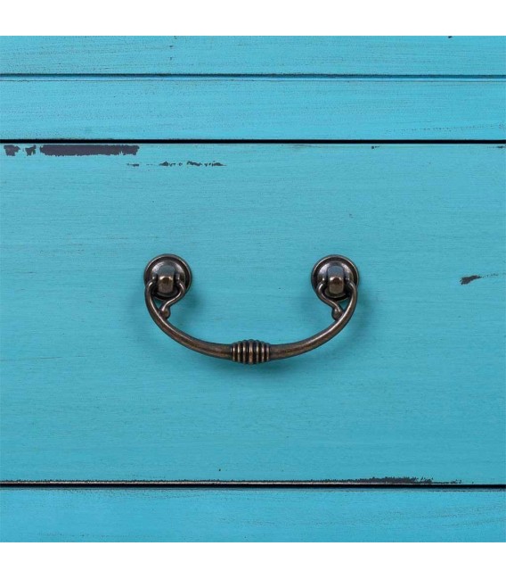 COMODA COMBINADA 106 X 36 X 68 MAKALU MADERA AZUL