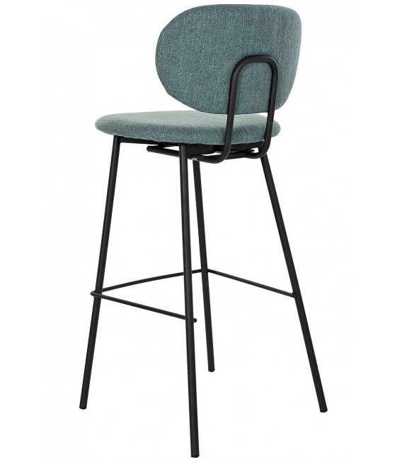 TABURETE 50 X 46 X 101 FLETA METAL NEGRO TEXTIL VERDE