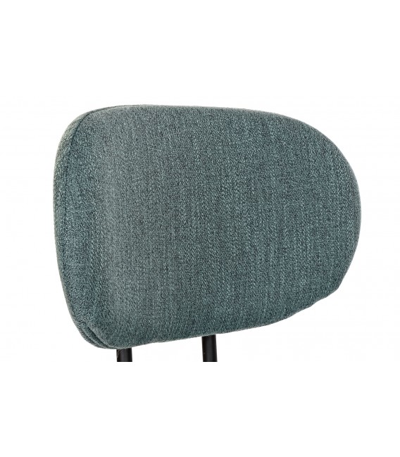 TABURETE 50 X 46 X 101 FLETA METAL NEGRO TEXTIL VERDE