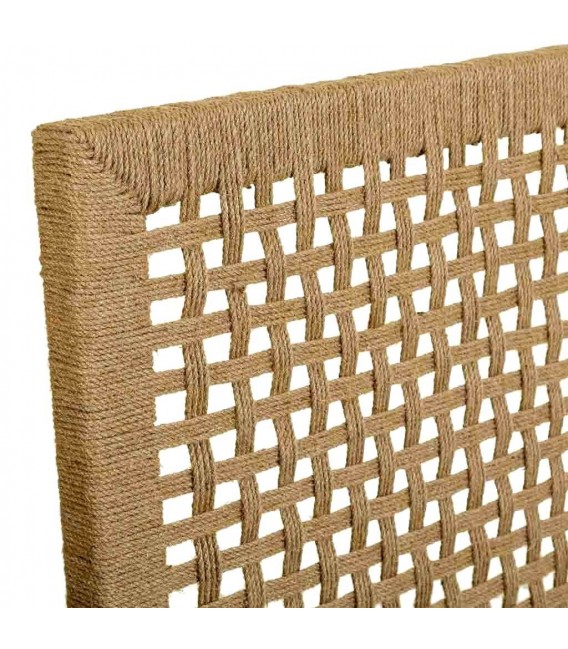 CABECERO 16 X 110 MENTRIDA MADERA NATURAL Y CUERDA TRENZADA