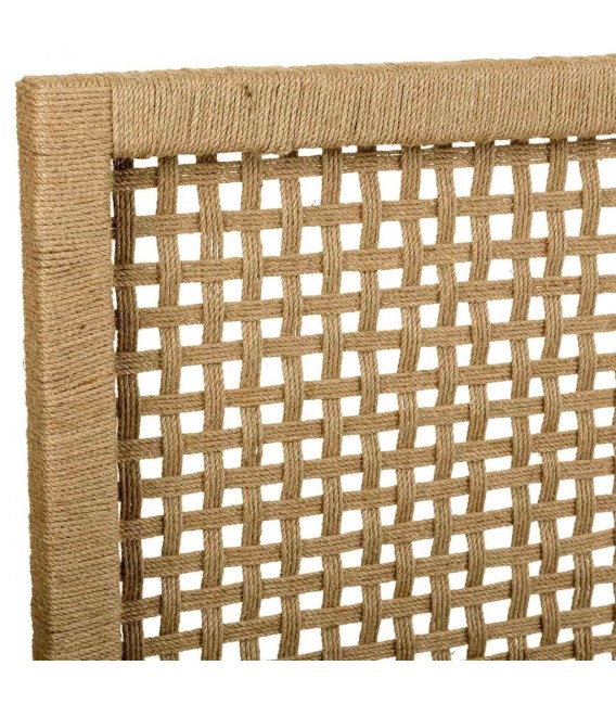 CABECERO 16 X 110 MENTRIDA MADERA NATURAL Y CUERDA TRENZADA