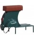 TABURETE 95 X 50 X 75 VESPA METAL VERDE PIEL CAMEL