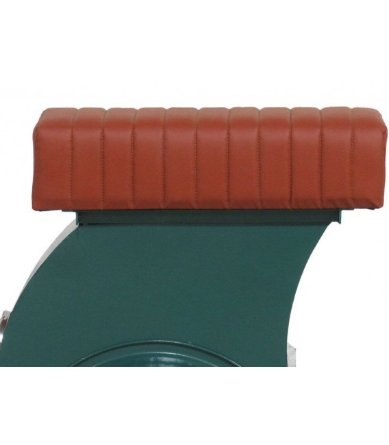 TABURETE 95 X 50 X 75 VESPA METAL VERDE PIEL CAMEL