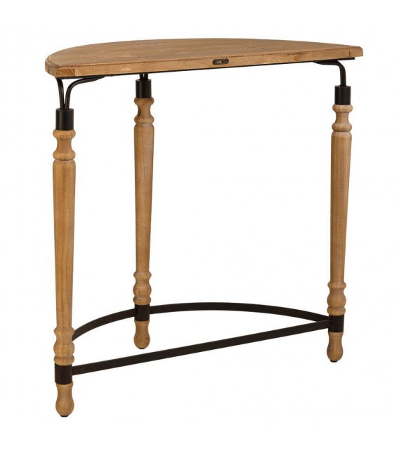 CONSOLA 80 X 36 X 76 JULISE MAEDRA NATURAL METAL NEGRO