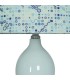 LAMPARA DE SOBREMESA 38 Ø X 64 BANG CERAMICA VERDE PANTALLA ESTAMPADA