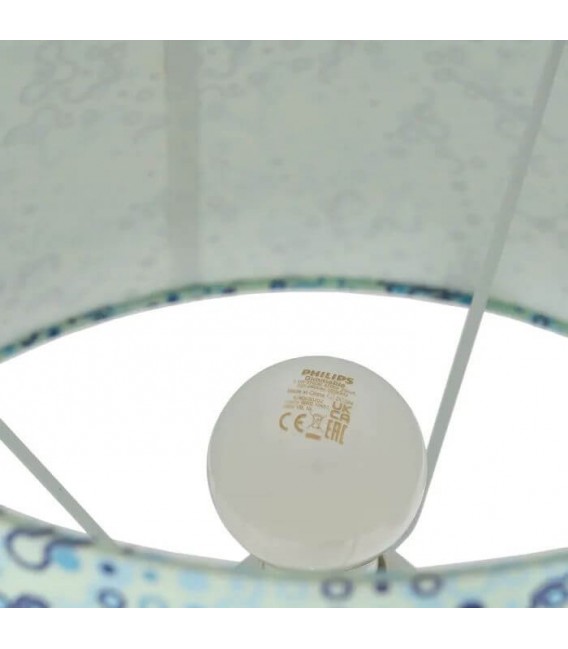 LAMPARA DE SOBREMESA 38 Ø X 64 BANG CERAMICA VERDE PANTALLA ESTAMPADA