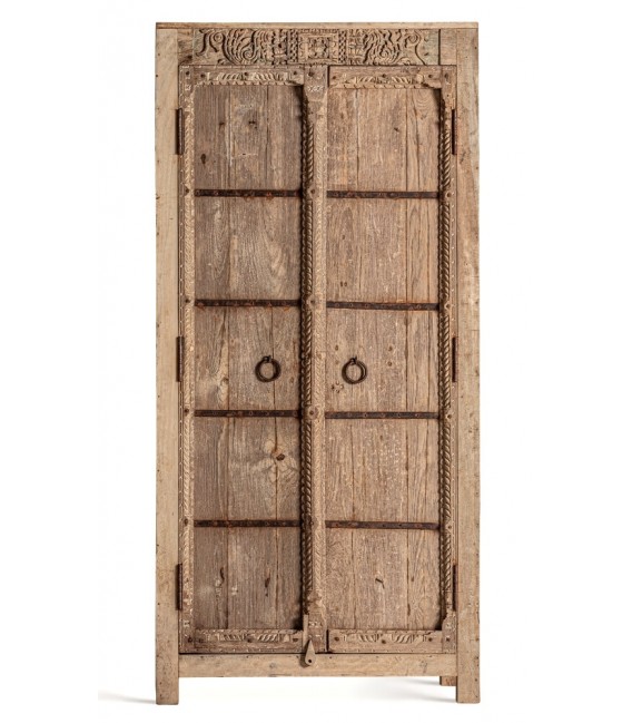 ARMARIO ALACENA 92 X 42 X 193 SOCKEN MADERA NATURAL METAL OXIDO