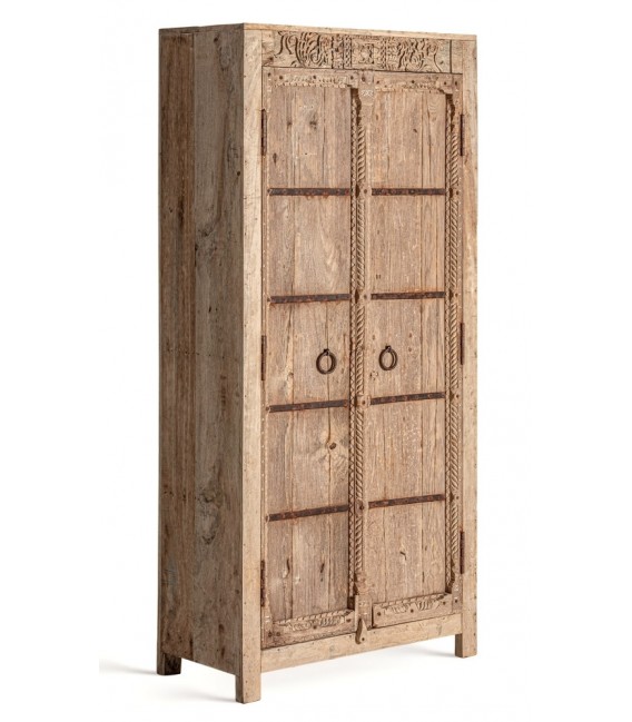 ARMARIO ALACENA 92 X 42 X 193 SOCKEN MADERA NATURAL METAL OXIDO