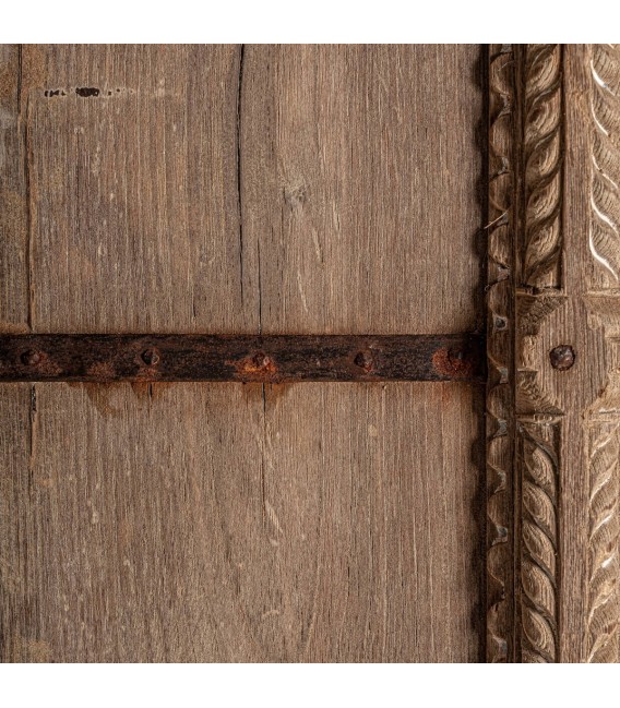 ARMARIO ALACENA 92 X 42 X 193 SOCKEN MADERA NATURAL METAL OXIDO