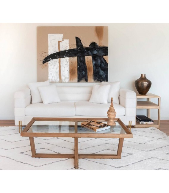 CUADRO 151 X 4 X 121 OLIO LIENZO ABSTRACTO MARRONES Y NEGROS