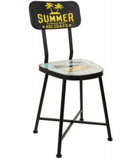 SILLA 38 X 40 X 82 SUMER METAL MULTI COLOR