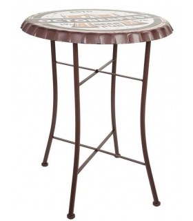 MESA DE COMEDOR VELADOR 60 Ø X 71 OCTOBER METAL MULTICOLOR