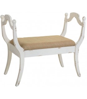 BANQUETA 90  X 46 X 78 CISNE MADERA BLANCO ROZADO