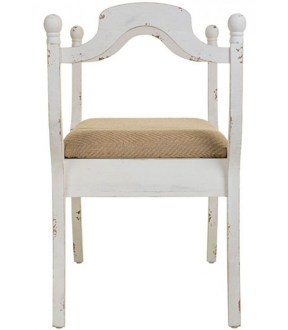 BANQUETA 90  X 46 X 78 CISNE MADERA BLANCO ROZADO