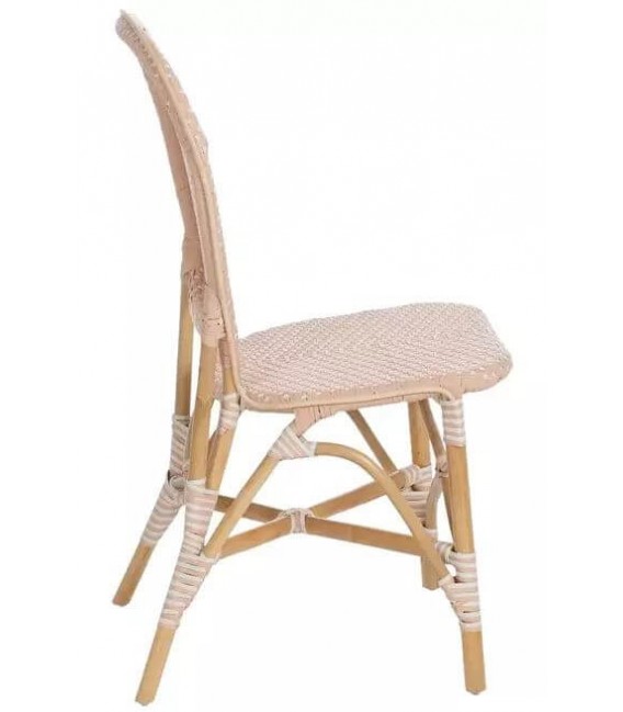 SILLA 47 X 54 X 93 PLAMAS MADERA NATURAL RATAN SINTETICO