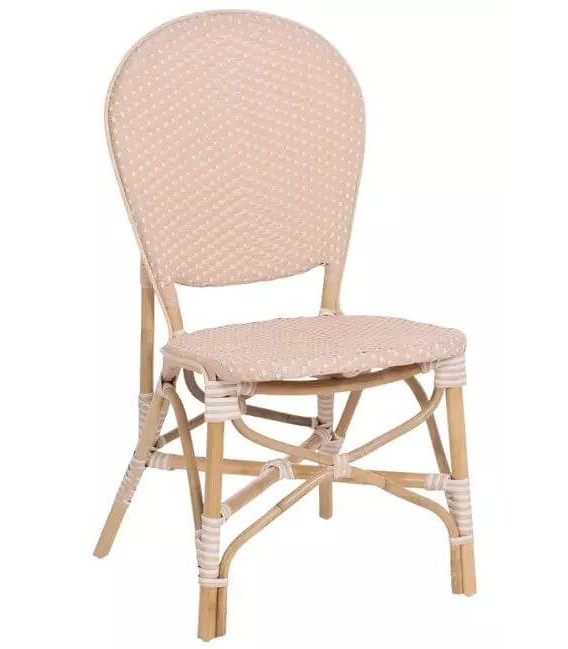 SILLA 47 X 54 X 93 PLAMAS MADERA NATURAL RATAN SINTETICO