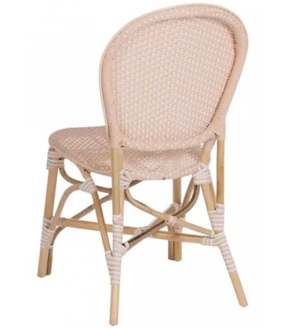 SILLA 47 X 54 X 93 PLAMAS MADERA NATURAL RATAN SINTETICO