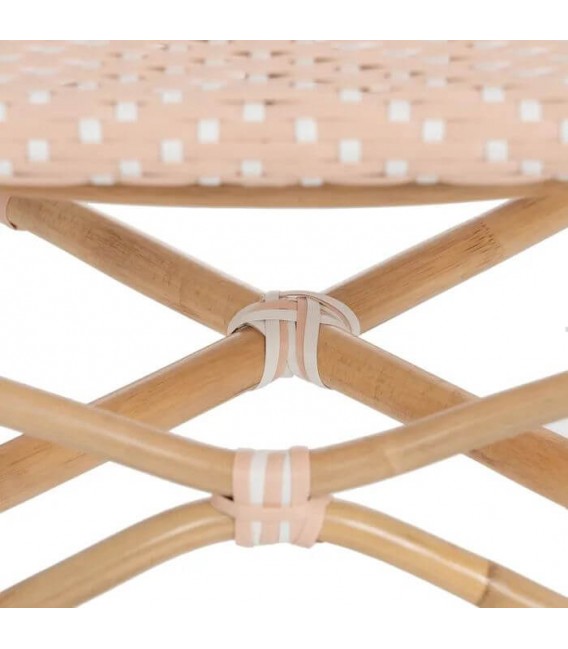 SILLA 47 X 54 X 93 PLAMAS MADERA NATURAL RATAN SINTETICO