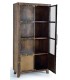 VITRINA 90 X 40 X 190 MAPICA MADERA VINTAGE METAL ORO VIEJO