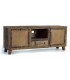 MUEBLE DE TV 150 X 40 X 60 MAPICA MADERA RECUPERADA METAL ORO VIEJO
