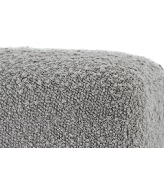 SOFA 3 PLAZAS 221 X 94 X 83 MADERA RECUPERADA TELA GRIS