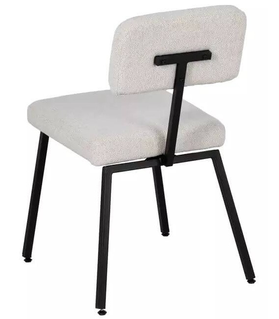 SILLA 43 X 55 X 78 TRANTRAN METAL NEGRO TELA COLOR CRUDO