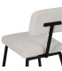SILLA 43 X 55 X 78 TRANTRAN METAL NEGRO TELA COLOR CRUDO