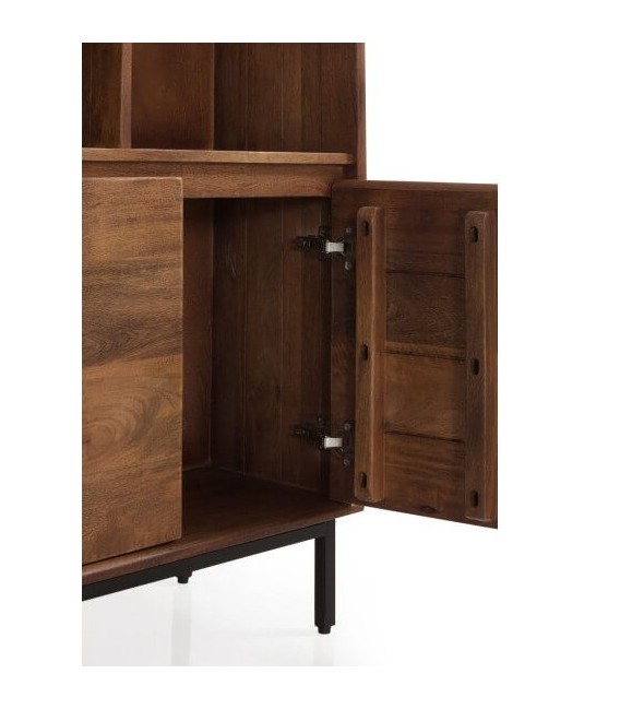 LIBRERIA 60 X 30 X 160 LUSANA MADERA MANGO COLOR NOGAL