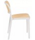 SILLA APILABLE 54 X 48 X 78 MANFRED POLIPROPILENO BLANCO Y NATURAL