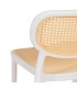 SILLA APILABLE 54 X 48 X 78 MANFRED POLIPROPILENO BLANCO Y NATURAL
