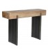 CONSOLA 120 X 35 X 82 DUMPLI MADERA NATURAL METAL GRIS