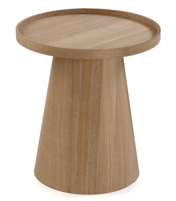 MESITA AUXILIAR 45 Ø X 50 OAK MADERA MDF IMITACION ROBLE