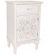 MESITA DE NOCHE 46 X 33 X 74 NAIKE MADERA BLANCO ROZADO