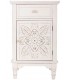 MESITA DE NOCHE 46 X 33 X 74 NAIKE MADERA BLANCO ROZADO