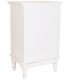 MESITA DE NOCHE 46 X 33 X 74 NAIKE MADERA BLANCO ROZADO
