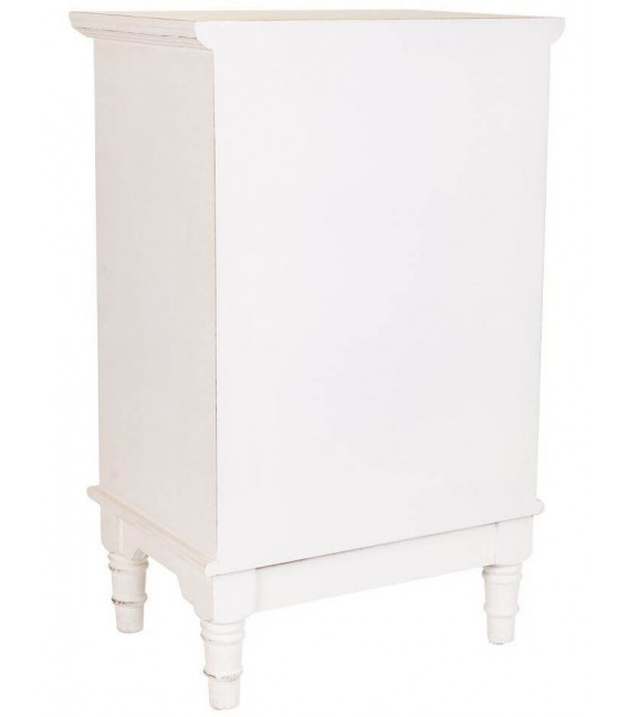 MESITA DE NOCHE 46 X 33 X 74 NAIKE MADERA BLANCO ROZADO