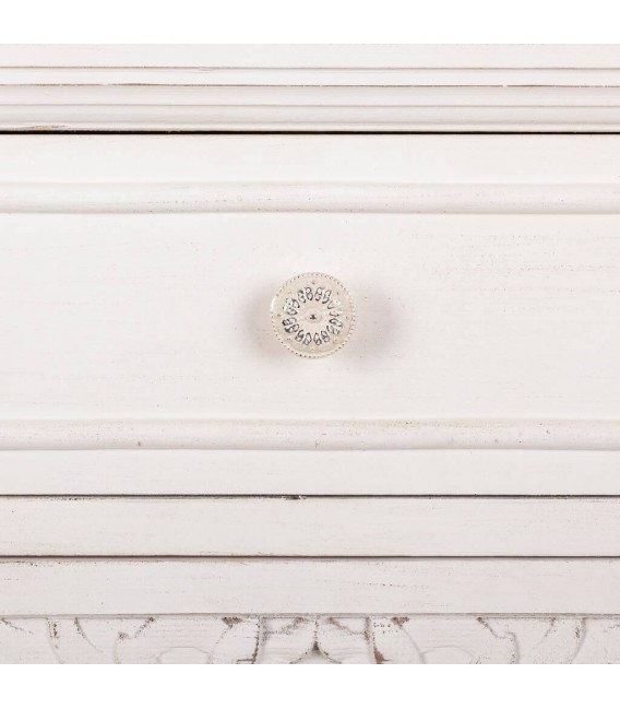 MESITA DE NOCHE 46 X 33 X 74 NAIKE MADERA BLANCO ROZADO