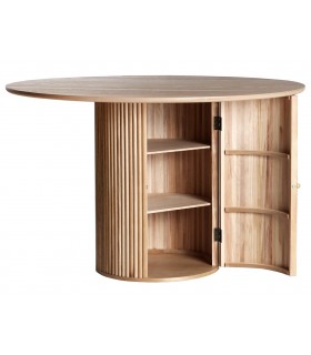 MESA DE COMEDOR 120 Ø X 77 SKAGEN MADERA NATURAL