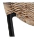 SILLA 50 X 54 X 77 LALUA RATAN NATURAL METAL NEGRO