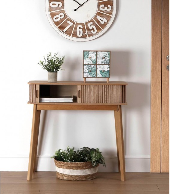 CONSOLA 80 X 30 X 78 TERPE MADERA NATURAL