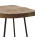 TABURETE 40 X 35 X 76 LOLIO MADERA NATURAL METAL NEGRO