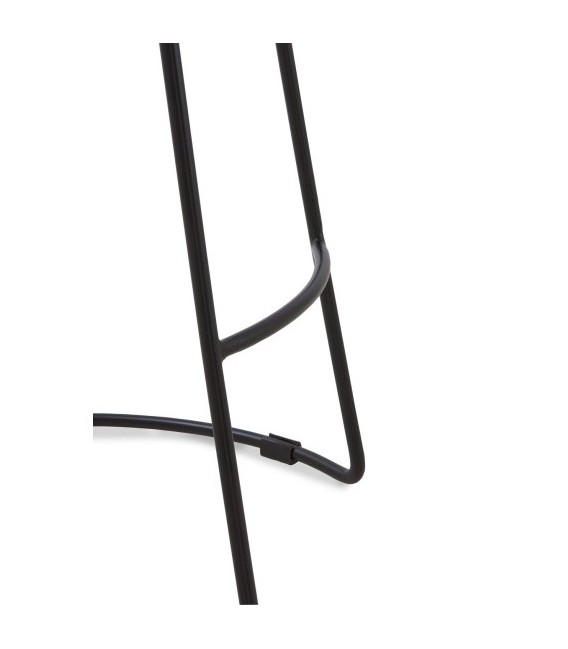 TABURETE 40 X 35 X 76 LOLIO MADERA NATURAL METAL NEGRO