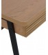 ESCRITORIO 110 X 55 X 76 FEDRA MADERA NATURAL METAL NEGRO
