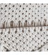 LAMPARA DE TECHO 34 X 34 X 41 MACRAME ALGODON BLANCO