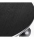 MESA DE CENTRO 80 Ø X 40 CRASIK MADERA TEÑIDA COLOR NEGRO