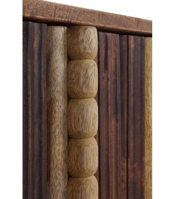 APARADOR 170 X 45 X 78 POLCA MADERA NOGAL Y NATURAL