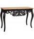 CONSOLA 110 X 40 X 77 VERTICE MADERA TALLADA NEGRO Y NATURAL