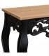CONSOLA 110 X 40 X 77 VERTICE MADERA TALLADA NEGRO Y NATURAL
